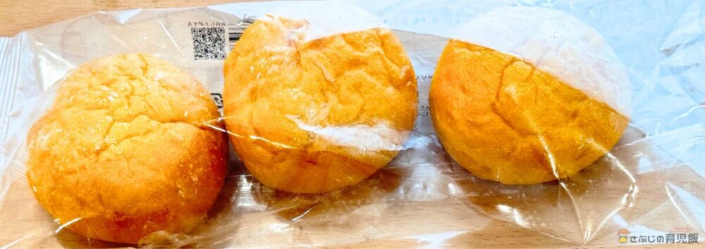 子どもがペロリ！あまいにんじんパンのパッケージ