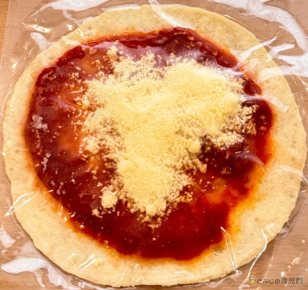 チーズとトマトのお子様マルゲリータのお子様マルゲリータ